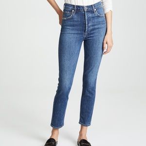 AGOLDE Nico High Rise Slim Fit Jeans, Subdued, 26